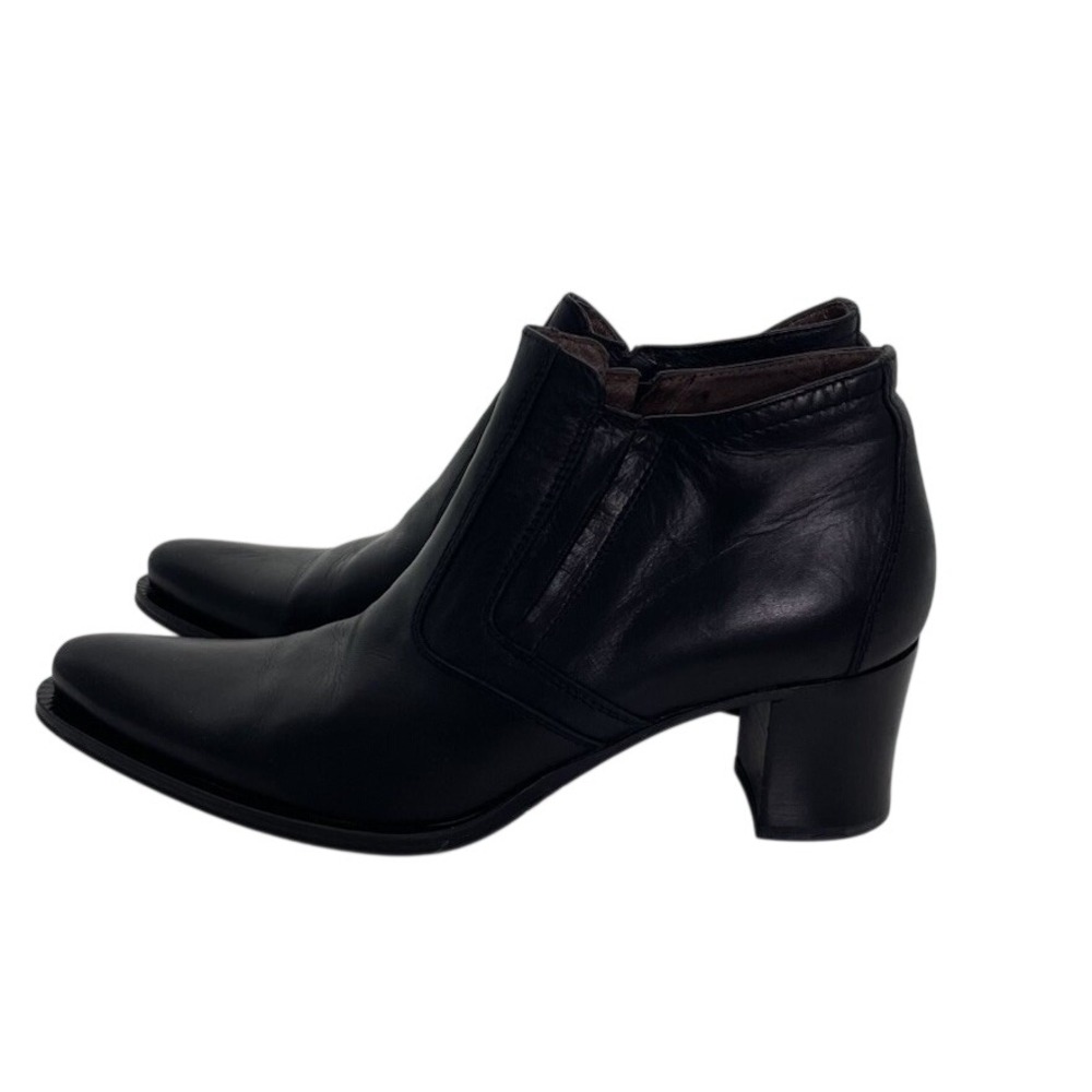 Nero Giardini Women's Black Ankle Boots Bootie Made in Italy Size 38 US 8